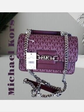 MICHAEL KORS Heather Merlot  Crossbody